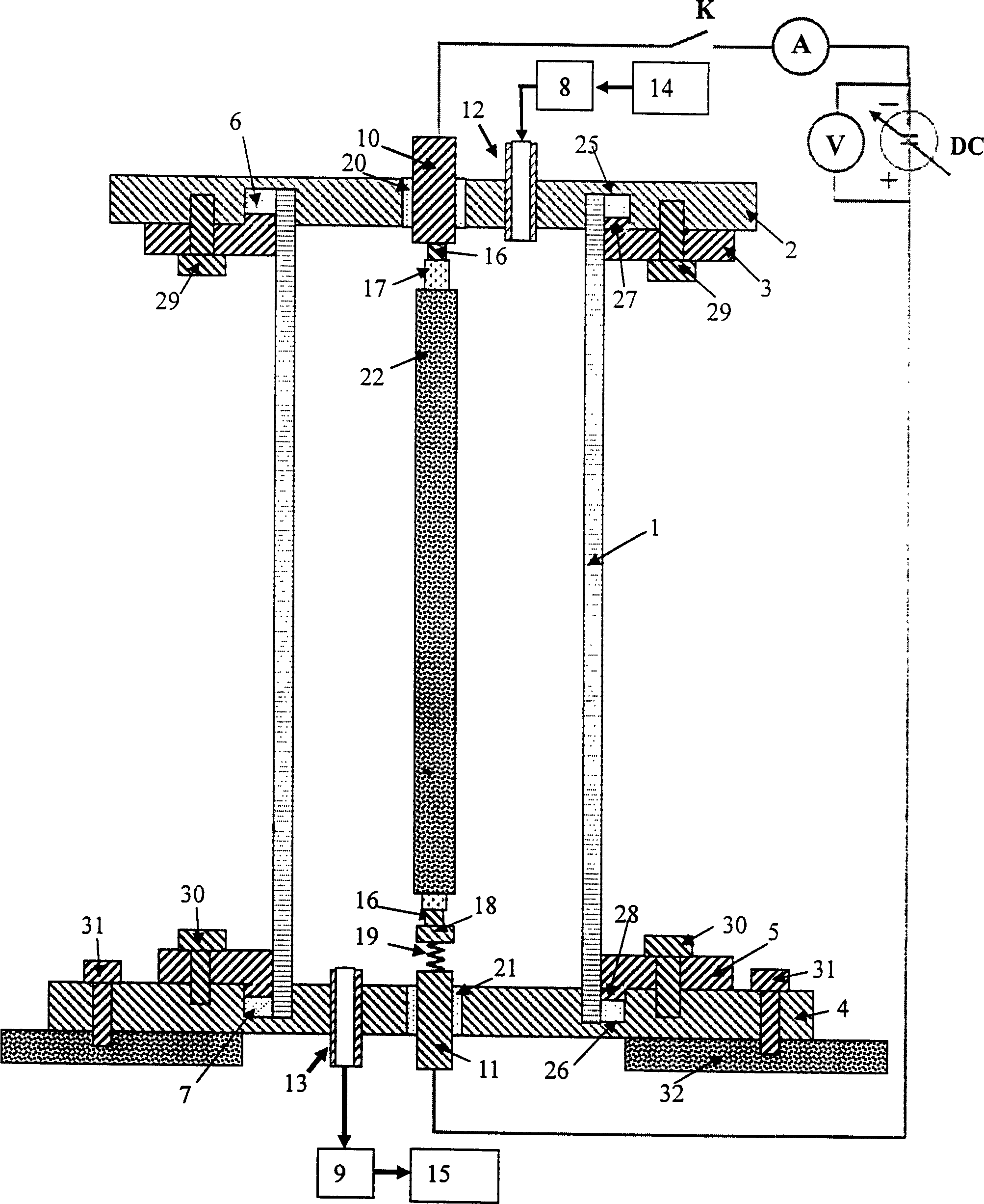 Linear nano carbon tube composite-field emission source and method for preparing same and dedicated device therefor