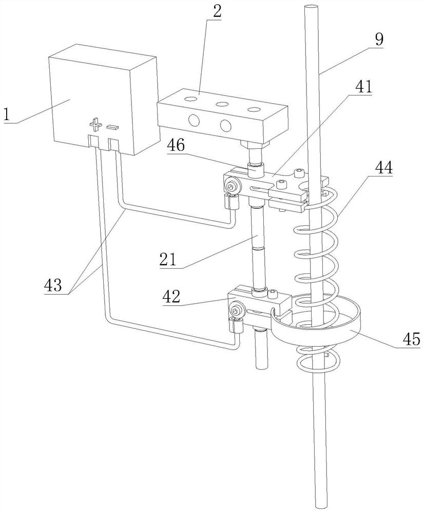 Hoisting steel wire rope inclined pull alarm device