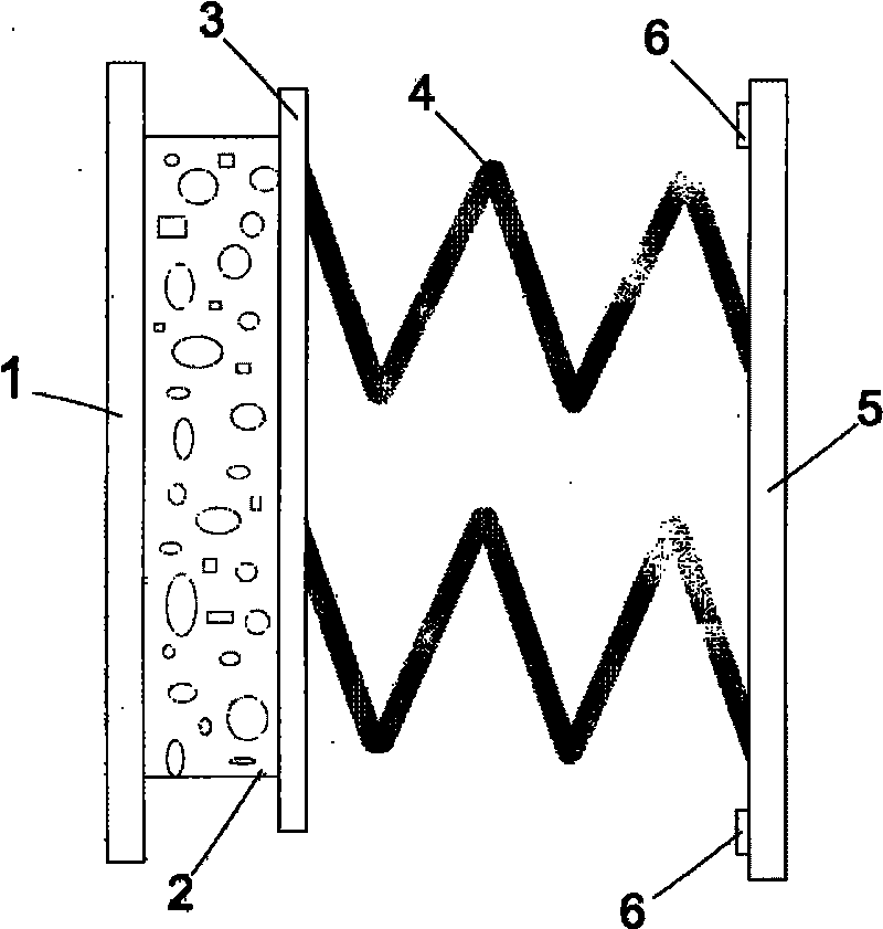 Elastic resistance anti-bumping plate for dismountable car and boat