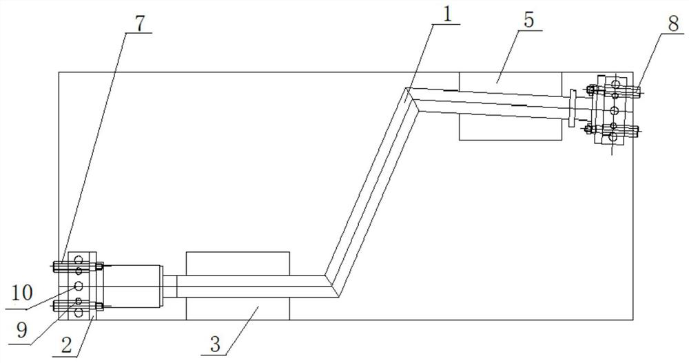 Rapid positioning and welding device of thin-wall special-shaped pull rod and forming and welding method thereof