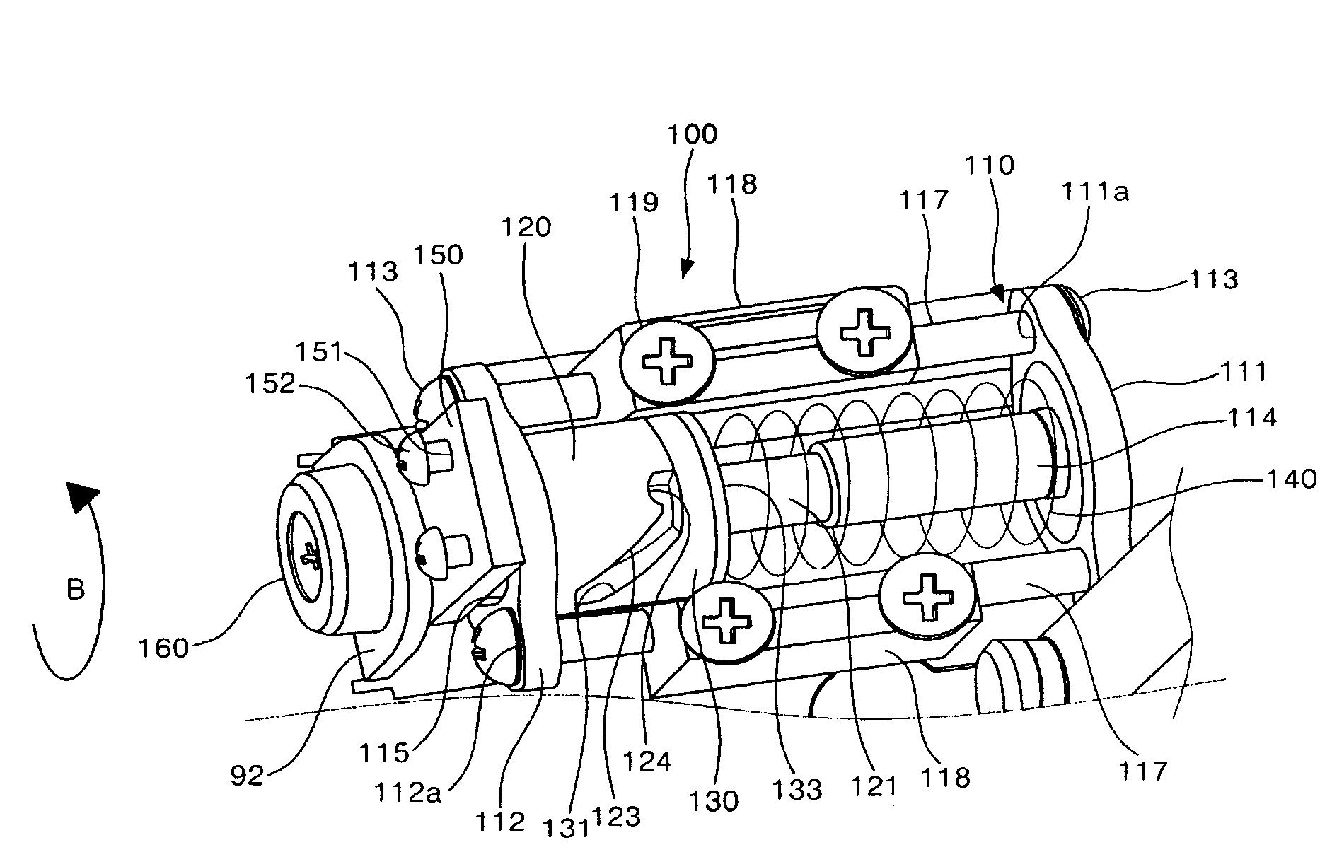 Mounting structure for display unit in refrigerator