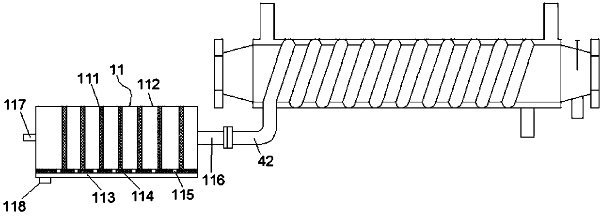 Online methanol reformer adopting screen separating mechanism and utilizing engine exhaust