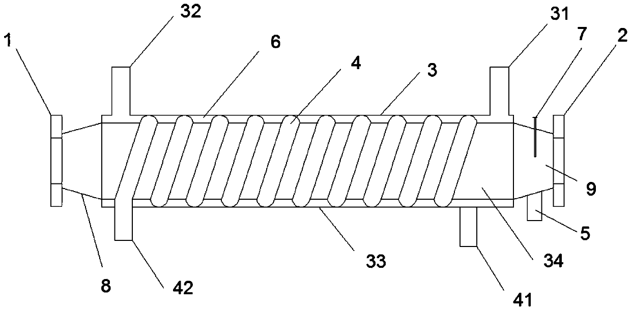 Online methanol reformer adopting screen separating mechanism and utilizing engine exhaust