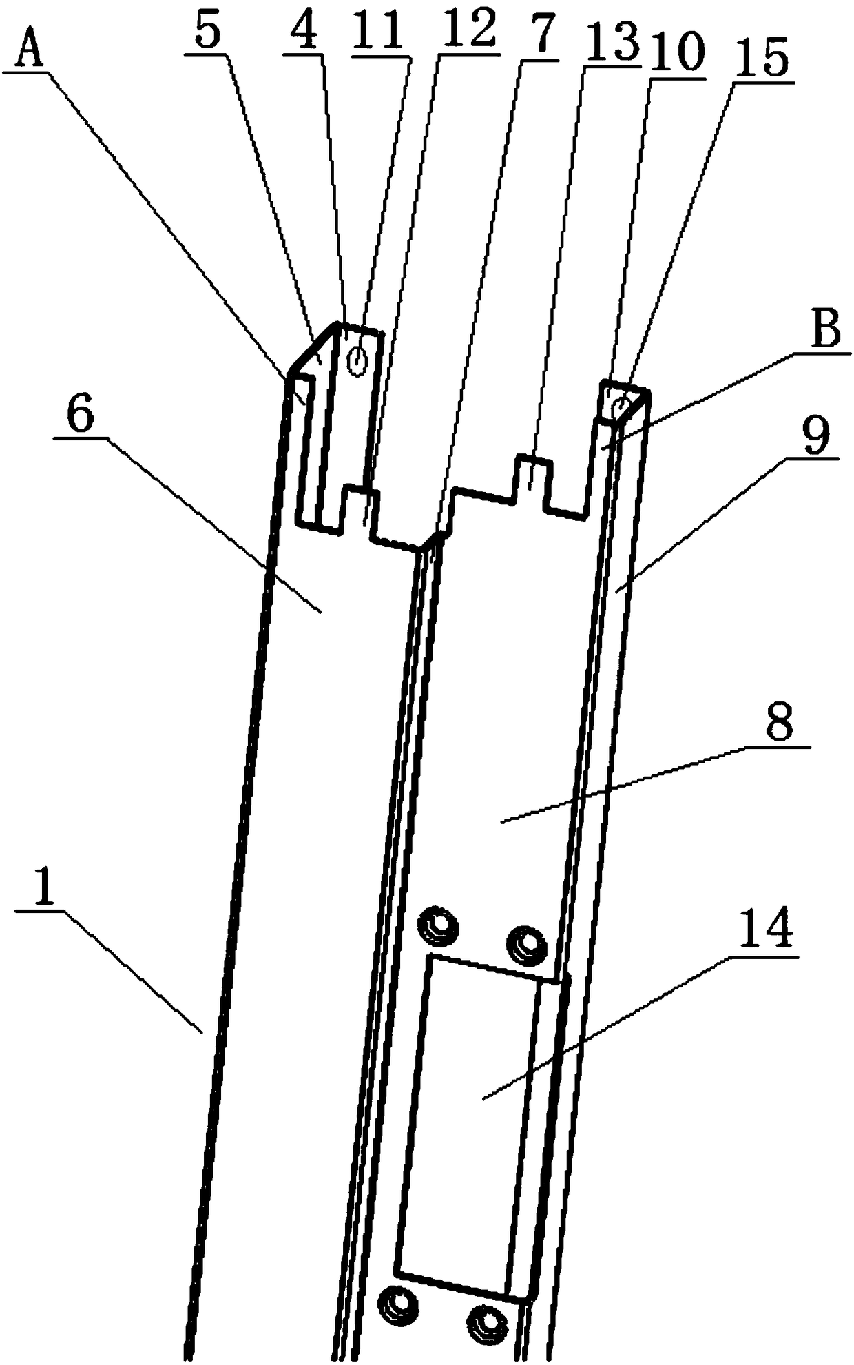 Flat door frame