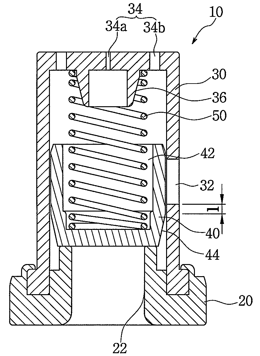 One-way valve of variable capacity compressor for vehicle