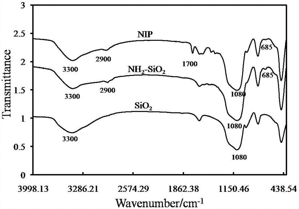 Core-shell type molecularly imprinted polymer capable of recognizing erythrosine and preparation method