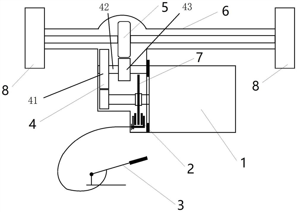 Parking brake device for electric drive axle of electric vehicle