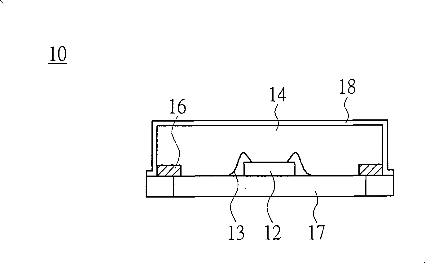 Encapsulation construction and encapsulation method