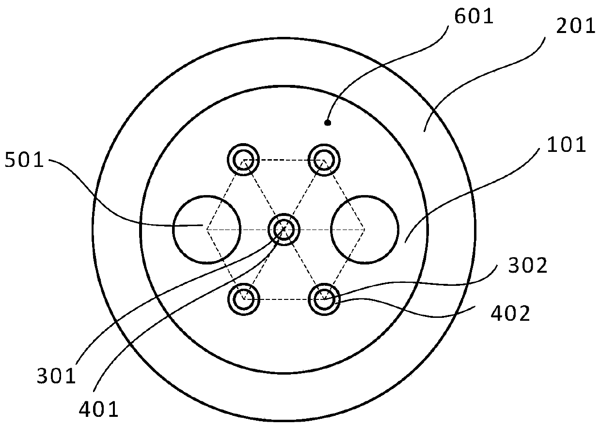 Array type polarization-maintaining multicore fiber