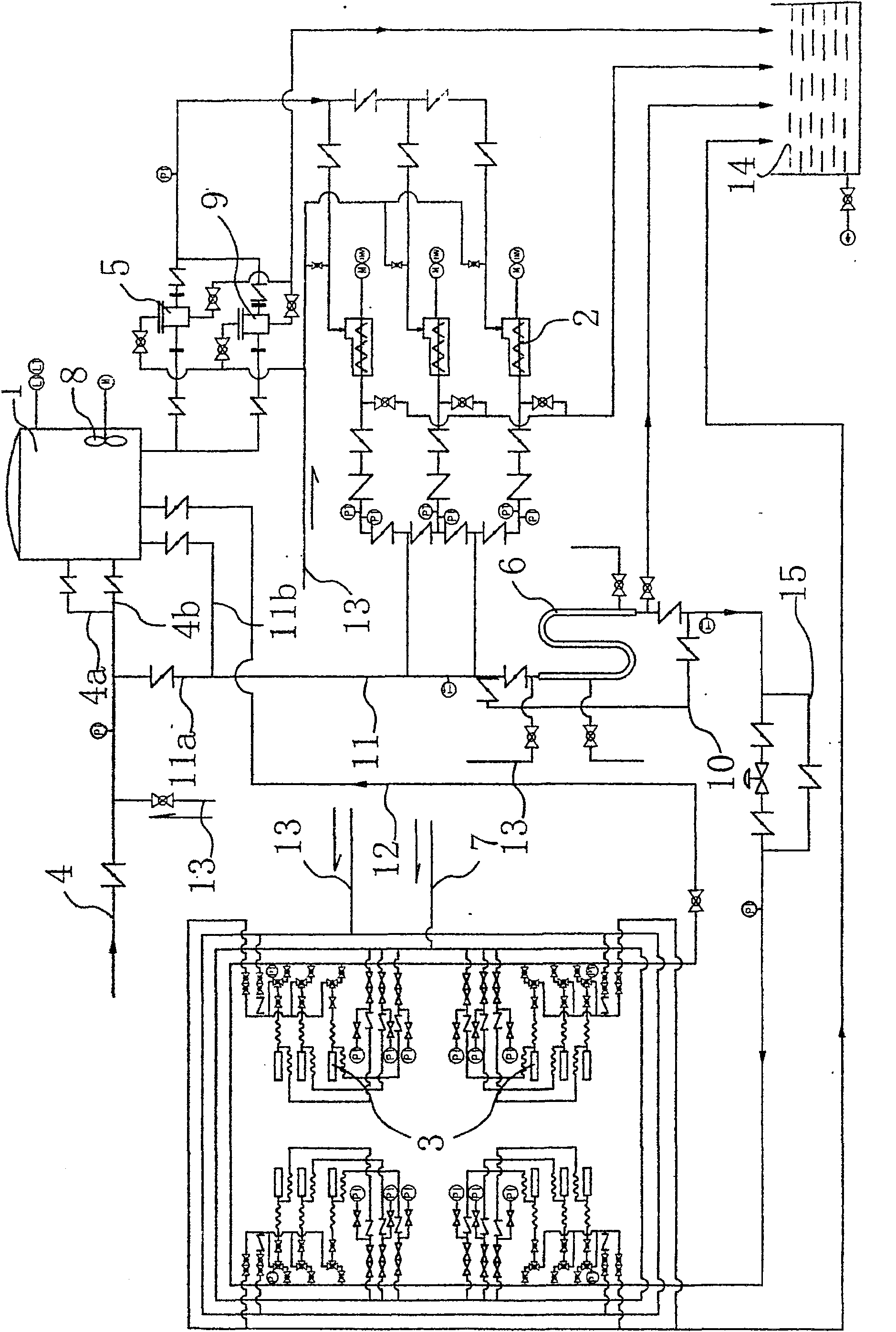 Slurry feeding device in front of stove burning petroleum water coke slurry