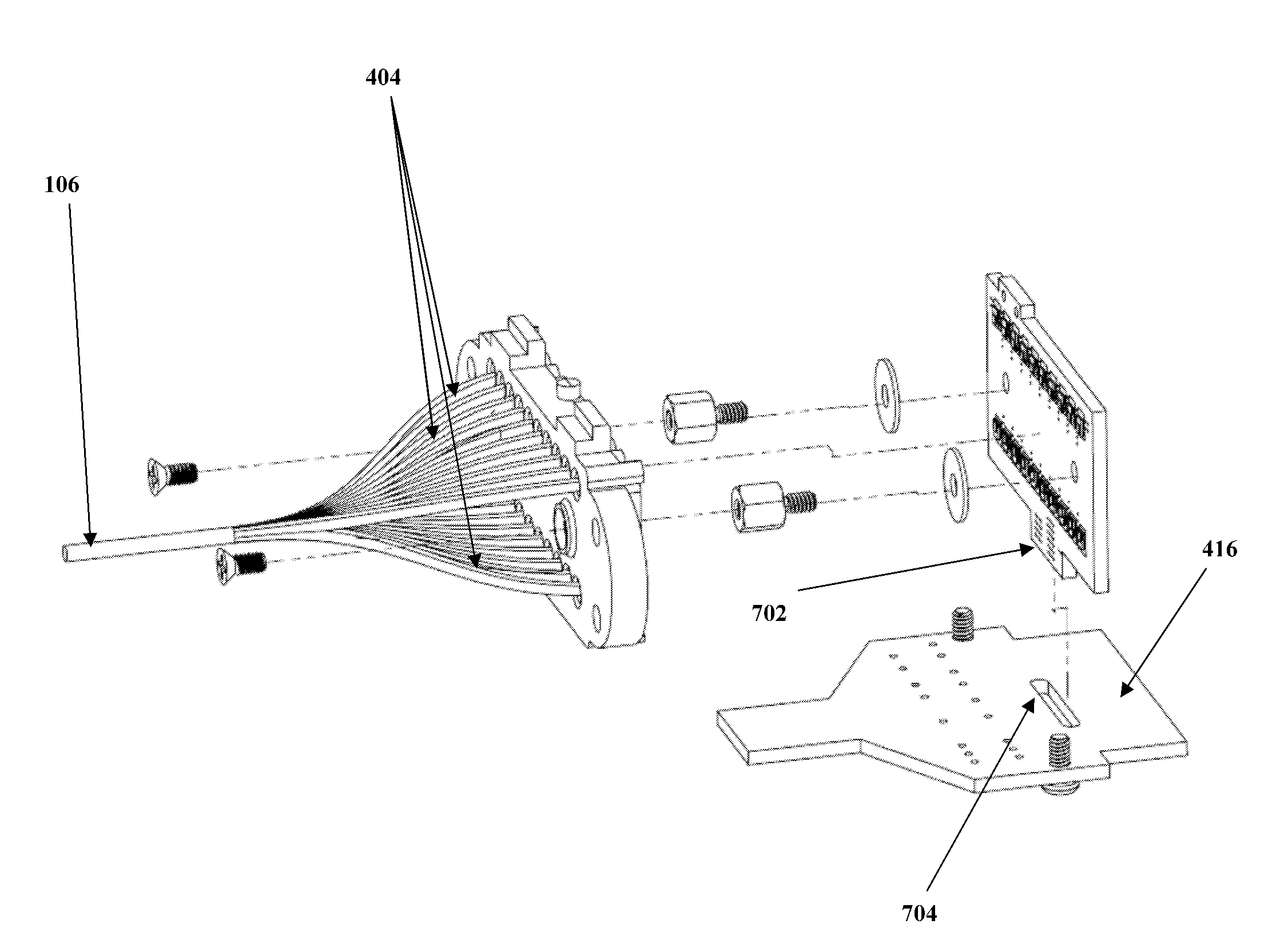 Light emitting diode cable and heat sink