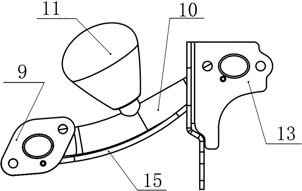 Crushing pickaxe with gasoline engine