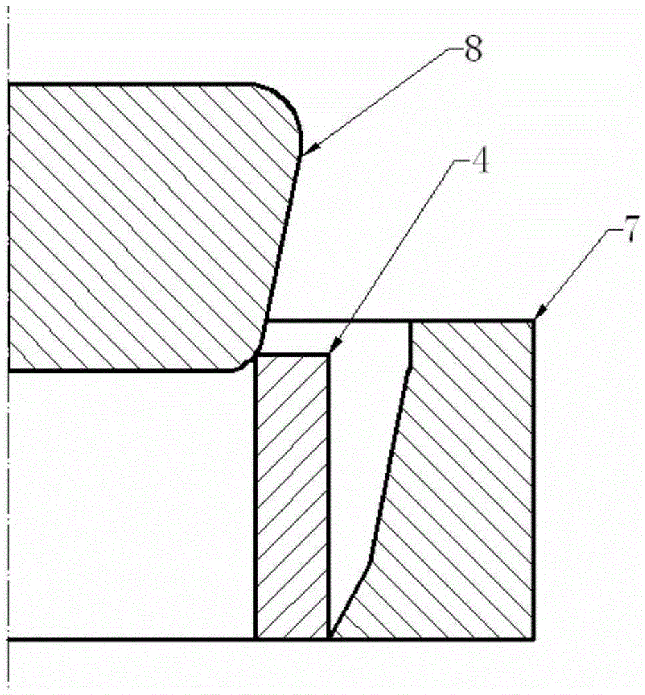 Forming method of cobalt-based high-temperature alloy multi-step large special-shaped ring