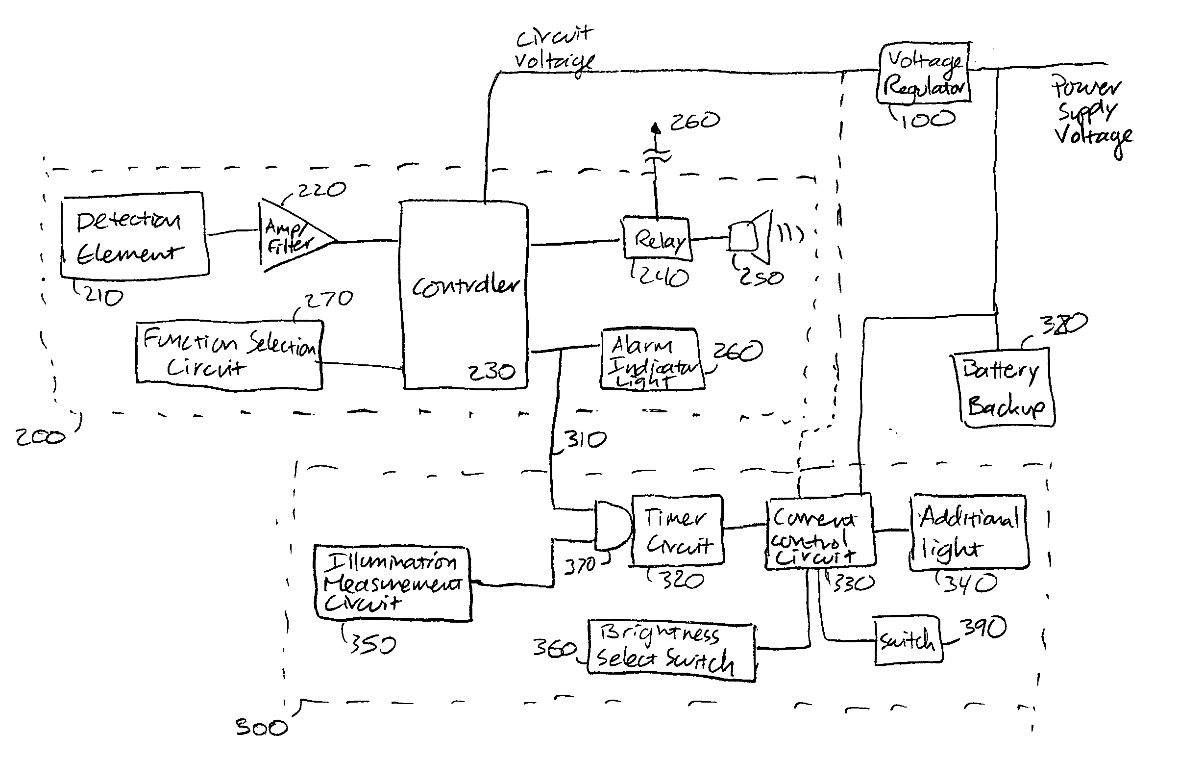 Alarm having illumination feature