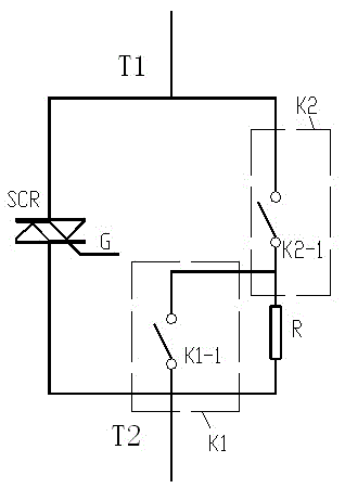 Silicon controlled rectifier combination switch