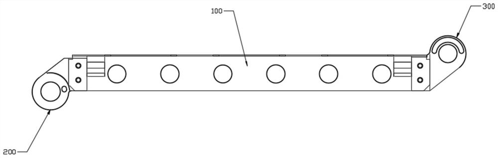 Folding cable drag chain system for lifting unit