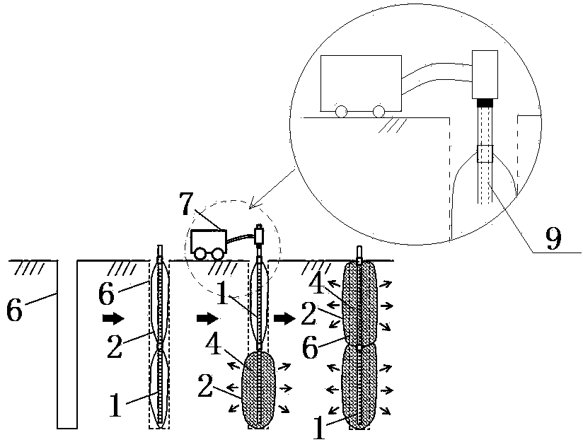 Polyurethane grouting micropile with pile bag as well as construction method and application method of polyurethane grouting micropile