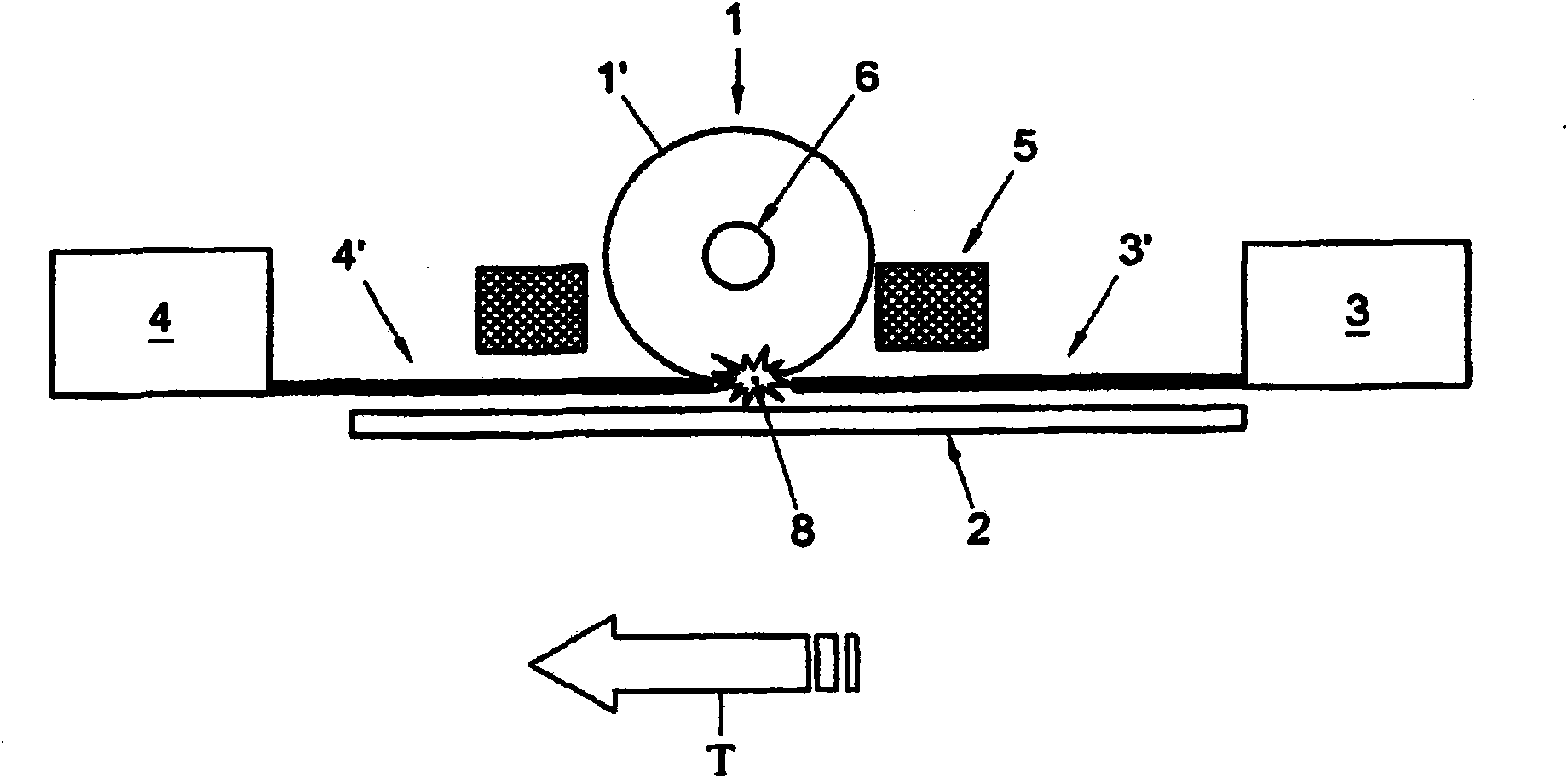 Method and system for continuous or semi-continuous laser deposition