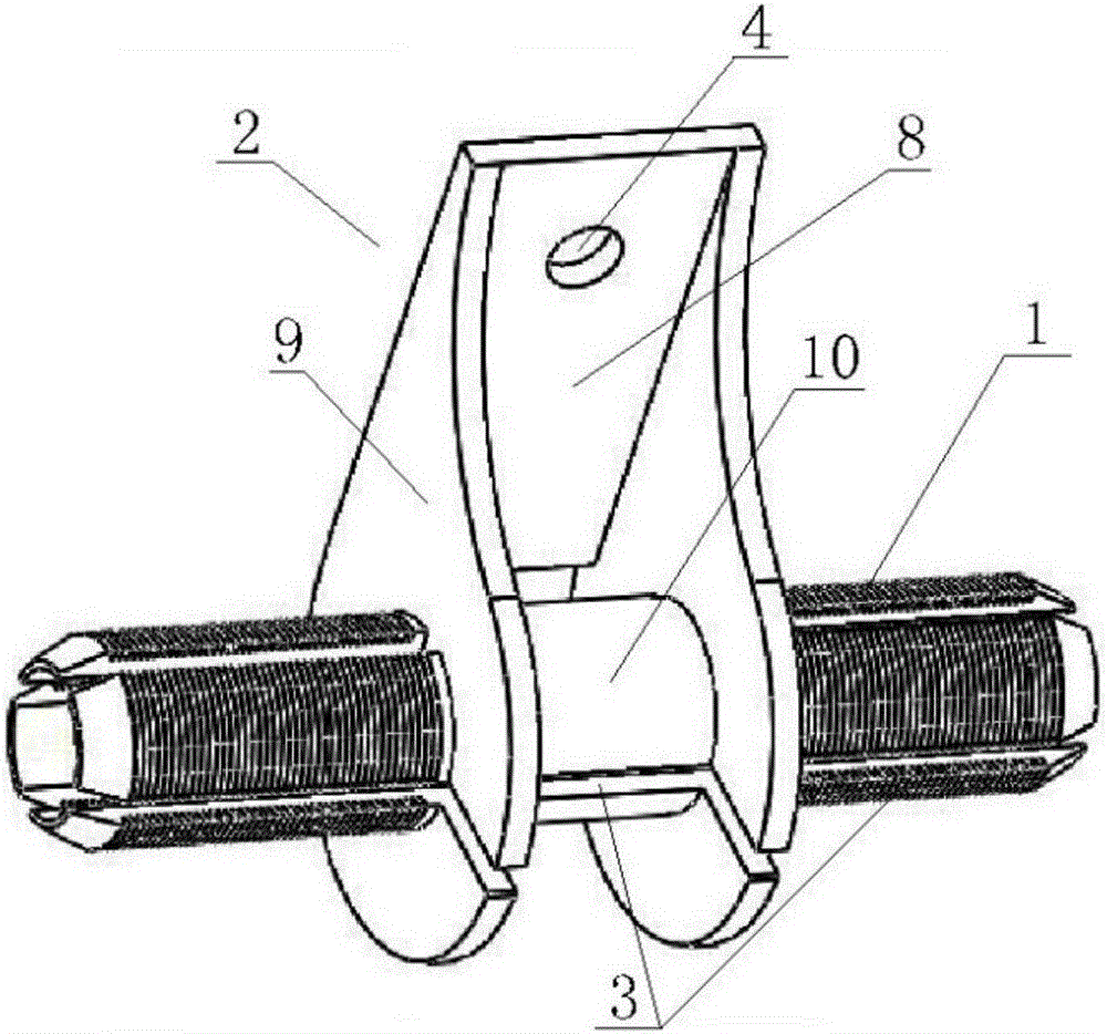 Steel strand connecting piece