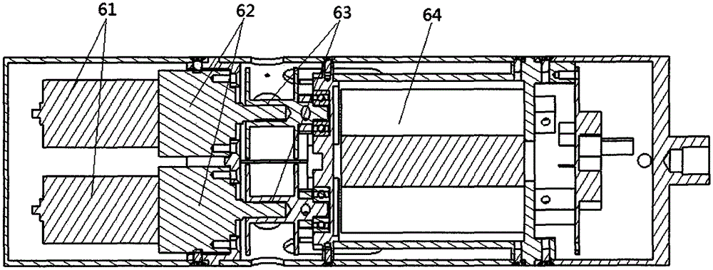 Six-traction device space debris net capture system