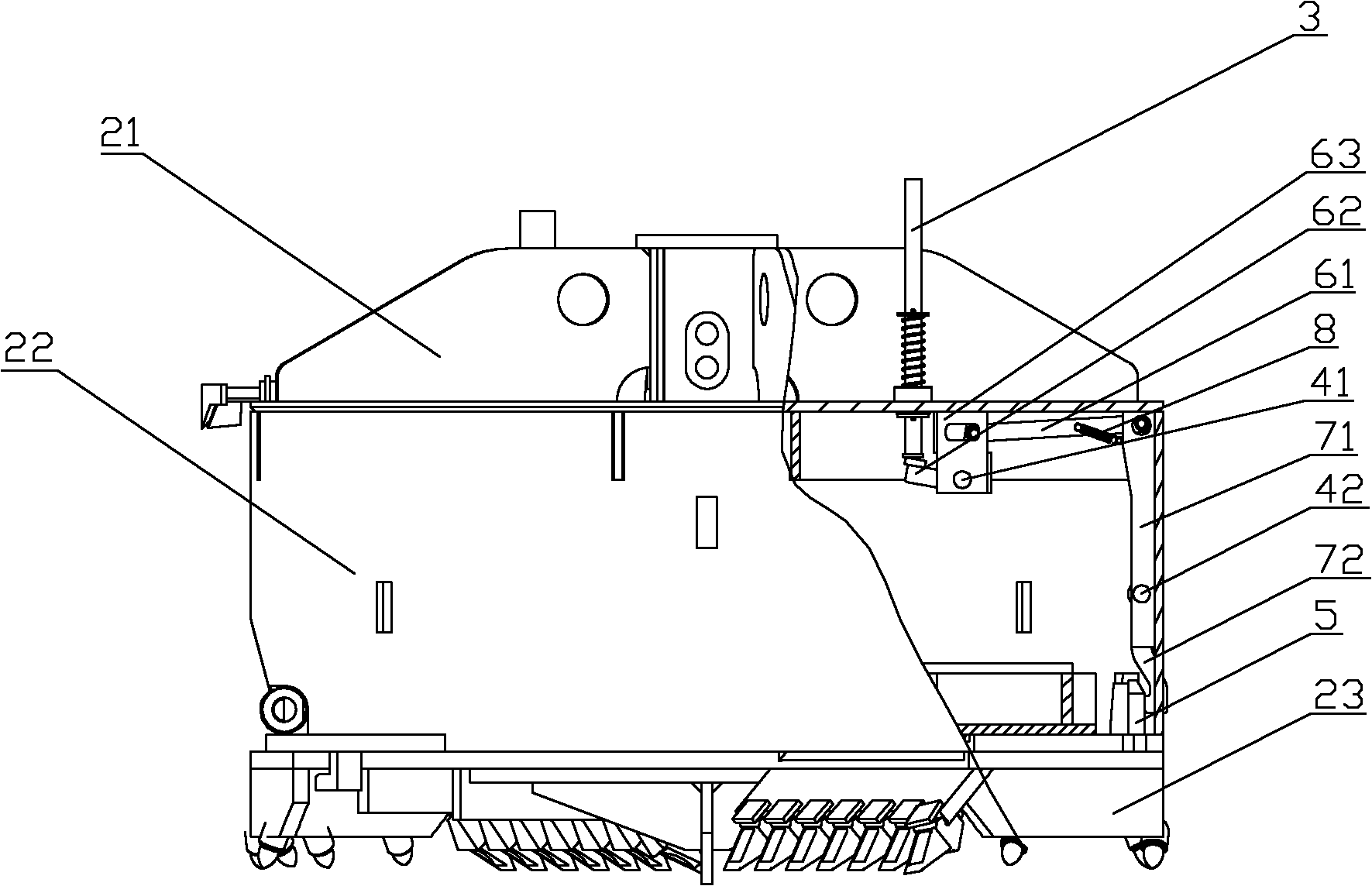 Pile-driving machinery and drilling bucket thereof