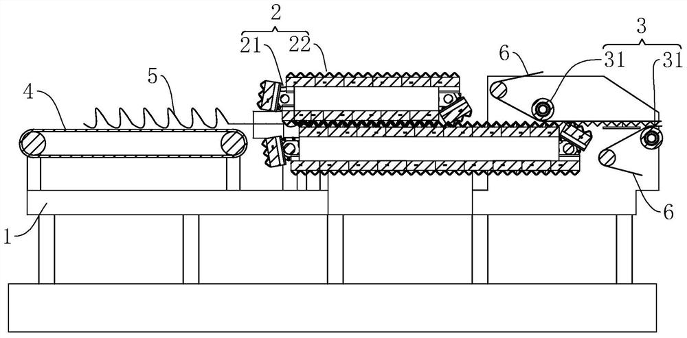 Forming conveying system for corrugated paperboard