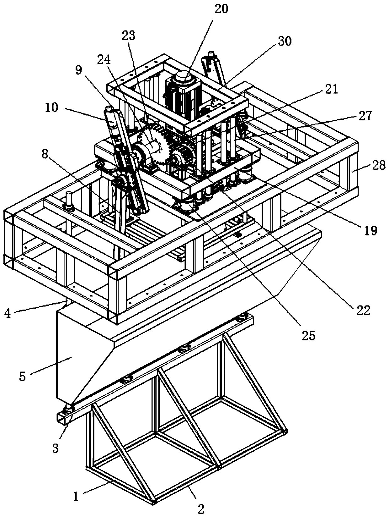 Wave maker for submarine landslide physical model test and working method