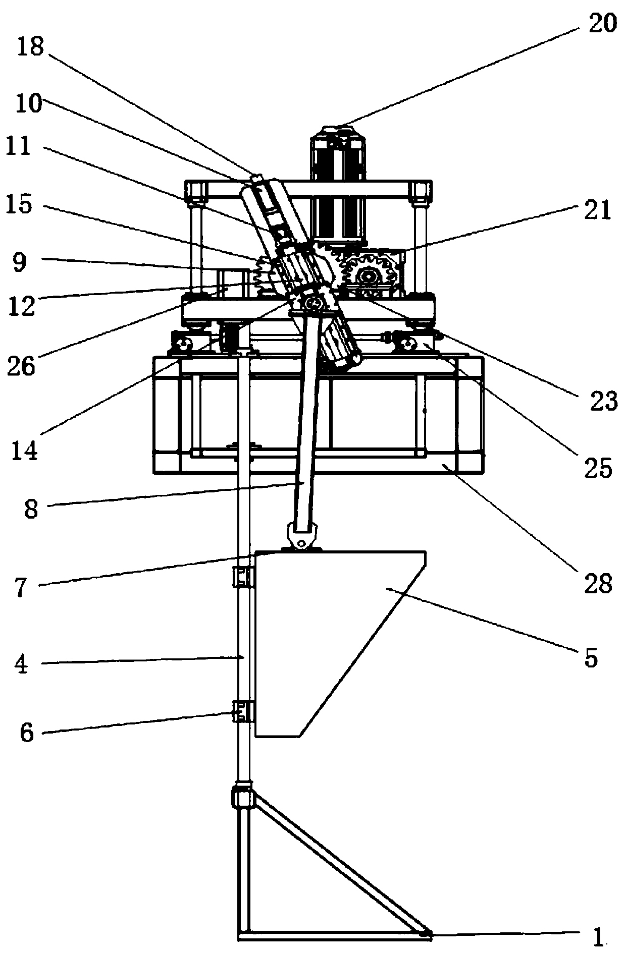 Wave maker for submarine landslide physical model test and working method