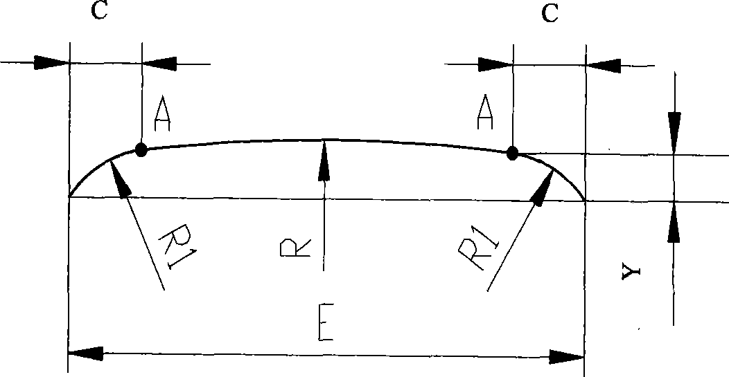 Method for grinding conical bearing large cone angle roller for wind power generation