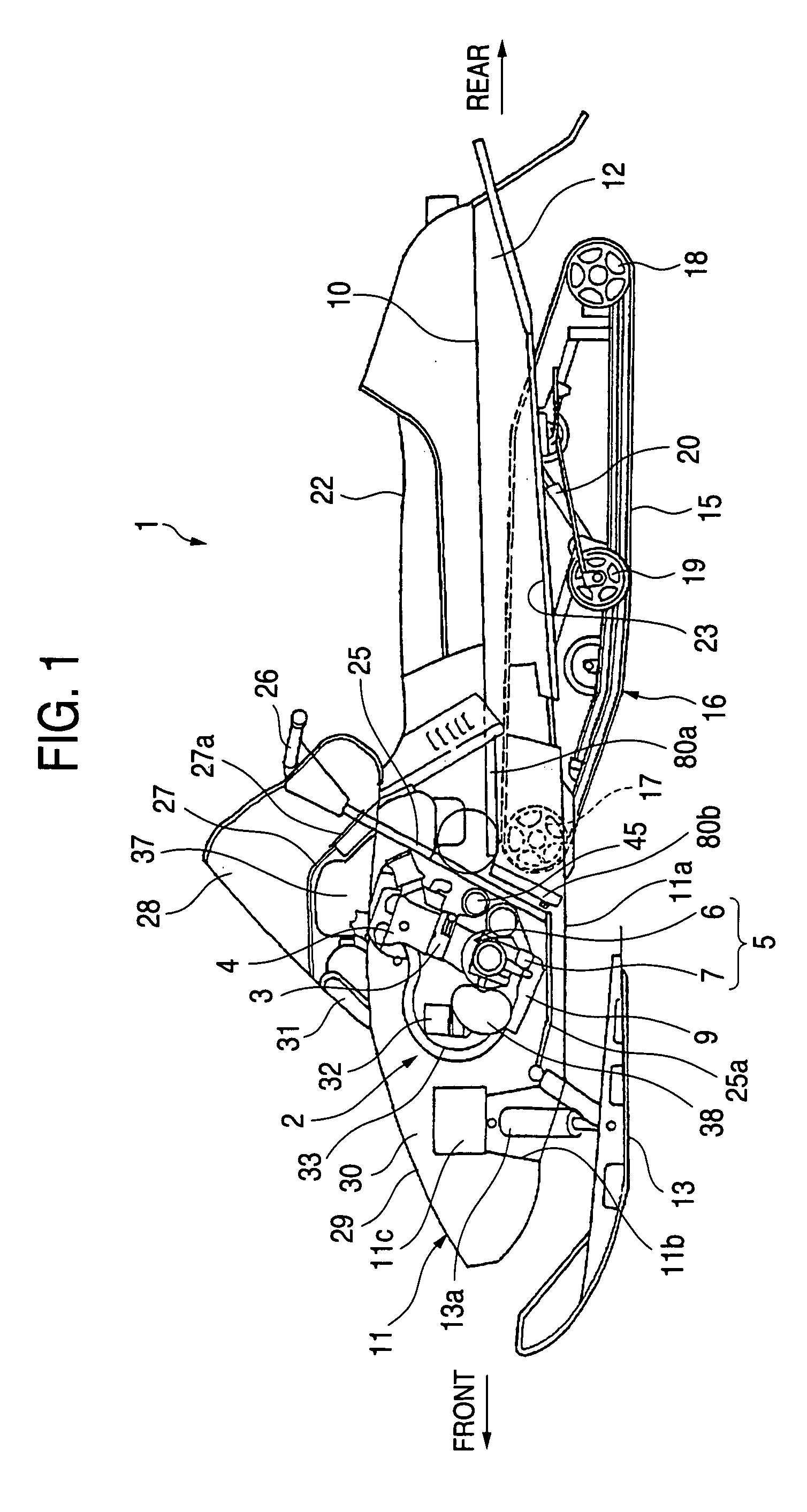 Oil pan structure for four-cycle engine