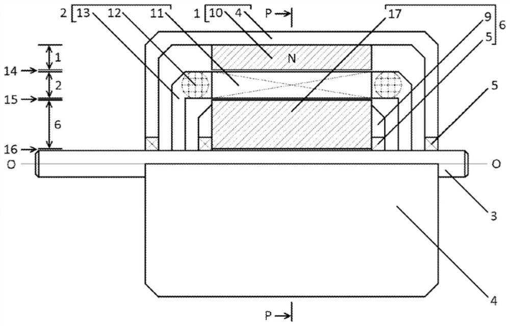 Electrical machine with an auxiliary movable self-directing stator