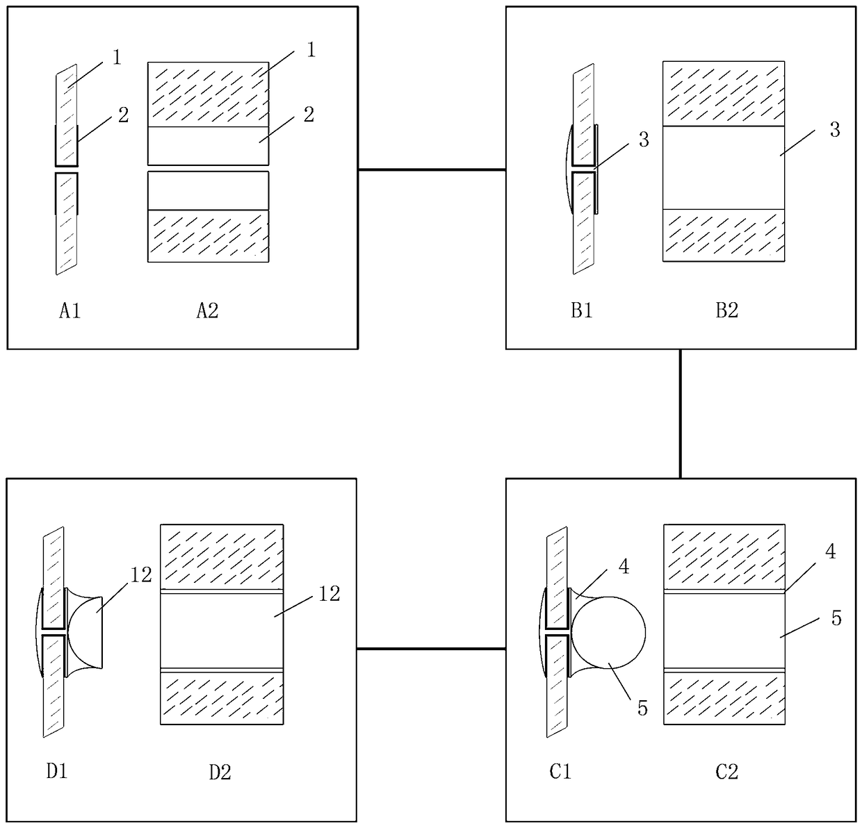 Copper-carved enamel glassware and manufacturing method