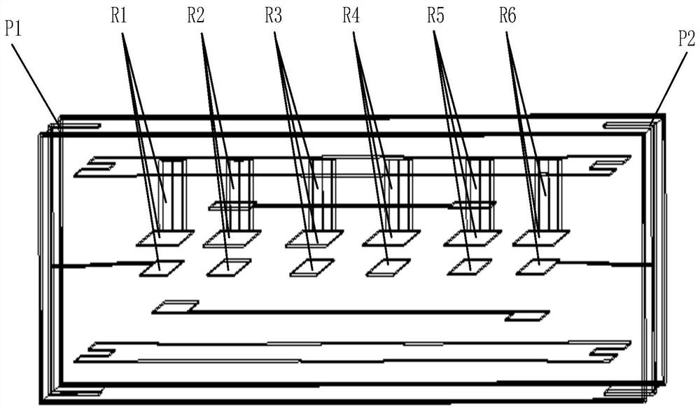 5G communication frequency band band-pass filter based on LTCC technology