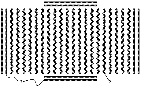 Horizontal fiber-laminated cement grass-planting parking lot and processing method thereof