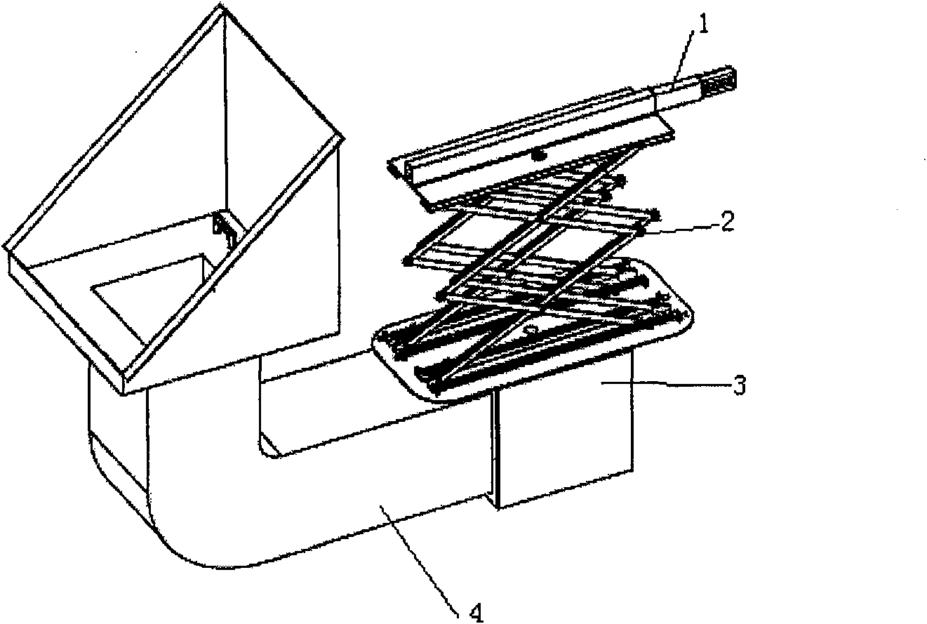 Blast-furnace furnace-arch maintenance robot movement mechanism