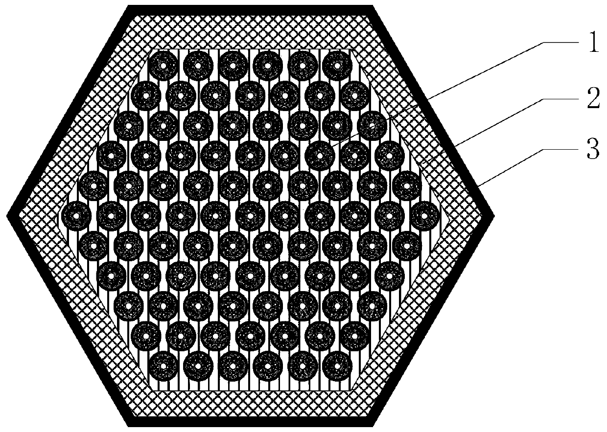 Fuel assembly structure and reactor core structure for enhancing temperature negative feedback of air-cooled fast reactor