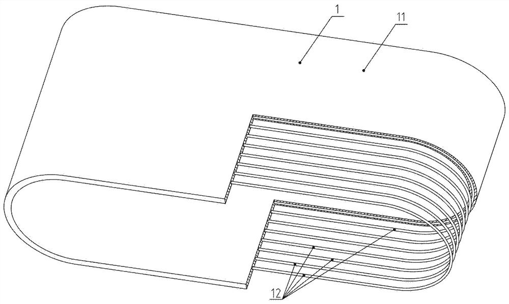 Continuous vulcanizer for joint-free closed-loop steel rope core rubber conveying belt of belt feeder