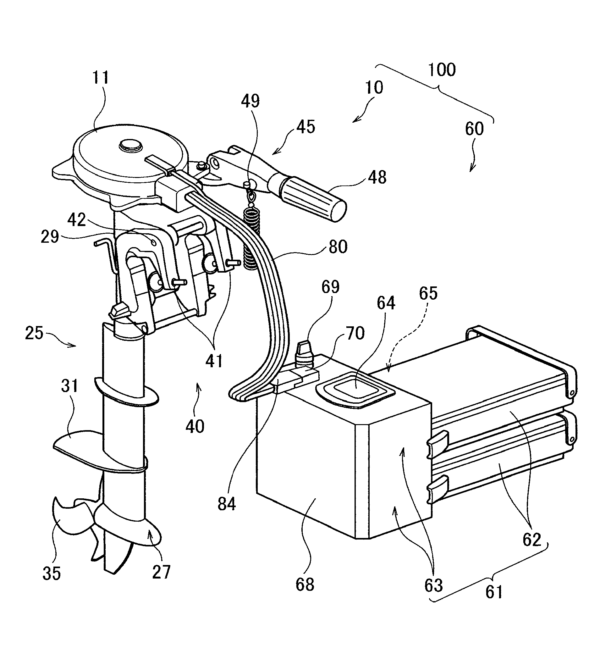 Electric outboard motor