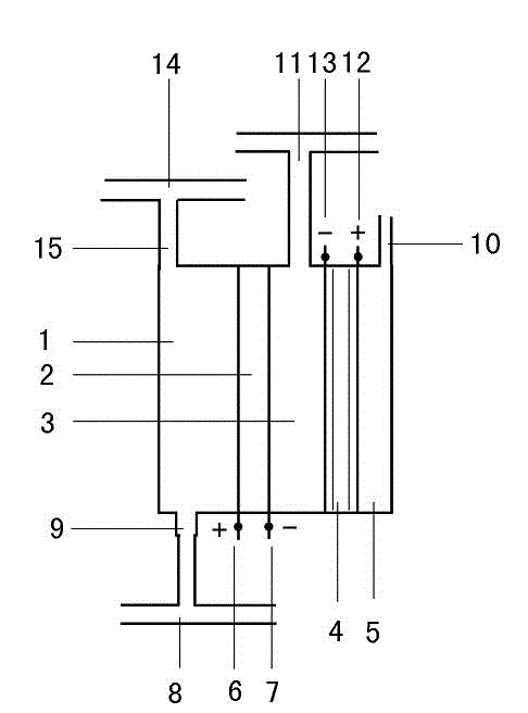 Efficient exchange membrane device for producing hydrogen by electrolyzing water