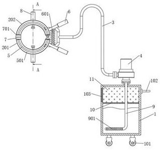 Tail gas treatment system and tail gas treatment method forbrazing equipment