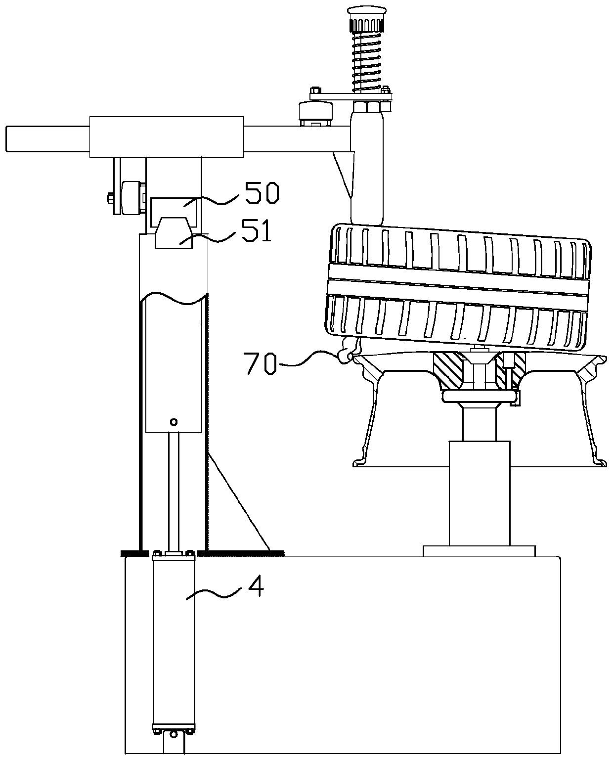 Tire disassembling and assembling machine