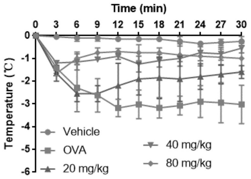 Application of Licochalcone A in preparation of antiallergic drug