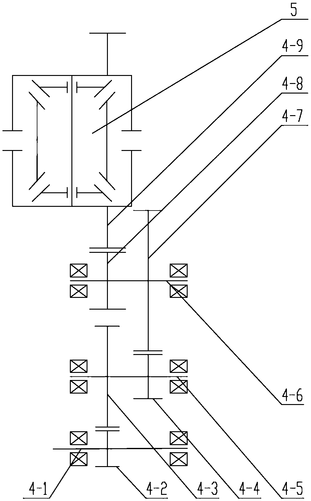 Central integrated electric drive axle assembly with two motors and two speed reducers