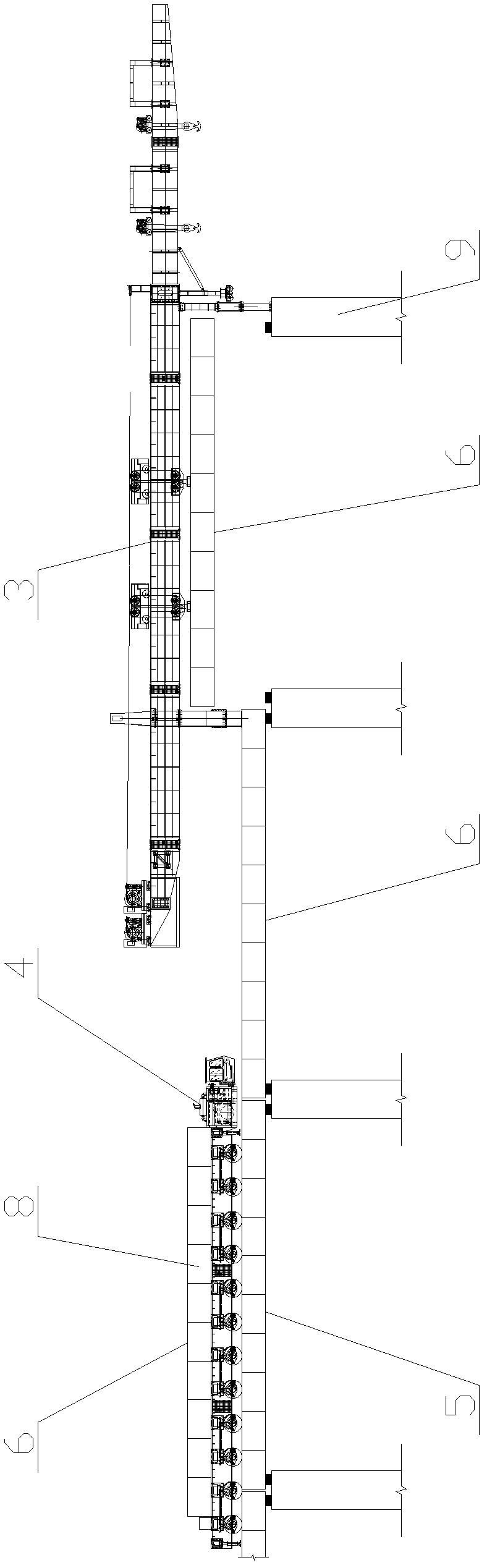 Construction method for splicing and erecting concrete precast beam sections