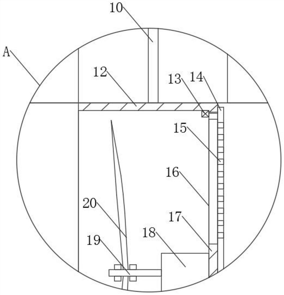 A transmission pipeline of a pulverized coal adsorption device