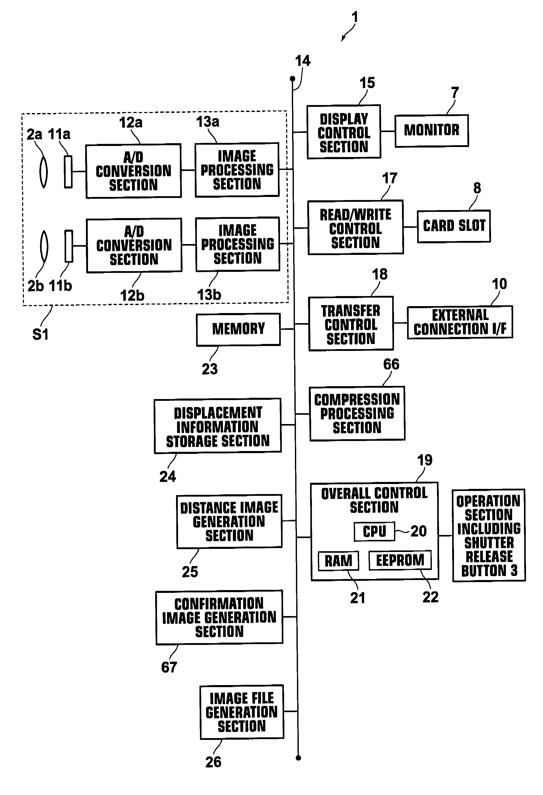 Photographing field angle calculation apparatus