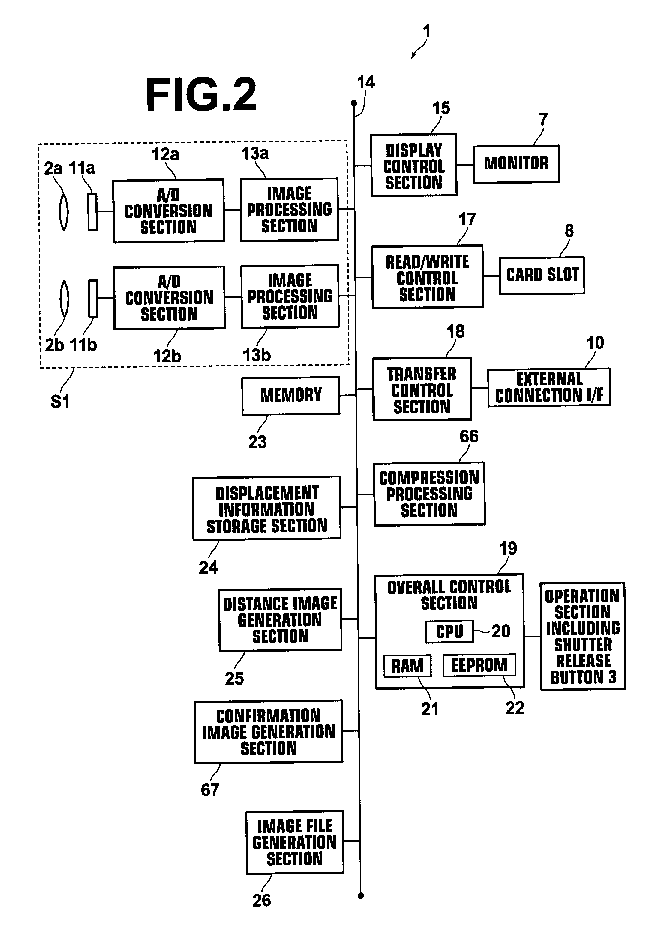 Photographing field angle calculation apparatus