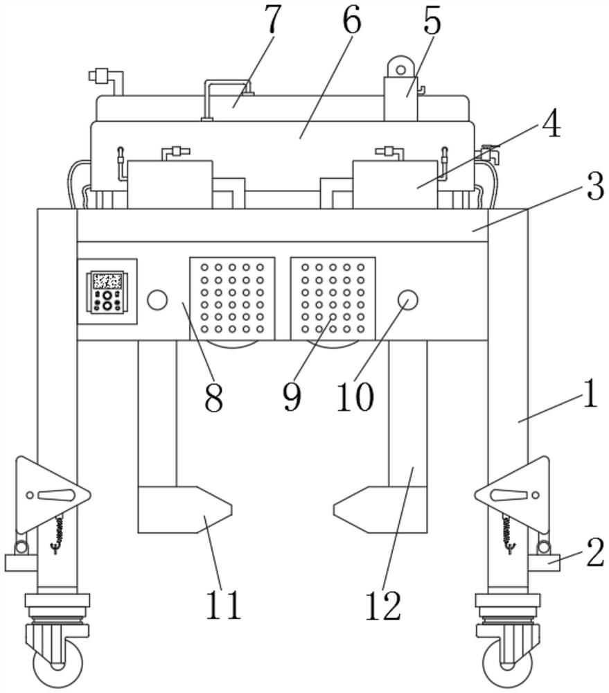 Municipal road construction stone multi-part beating and crushing device