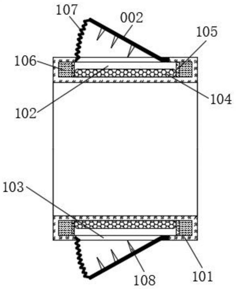 A sealing ring, a connecting piece and a method of use for reducing the diameter of pipes