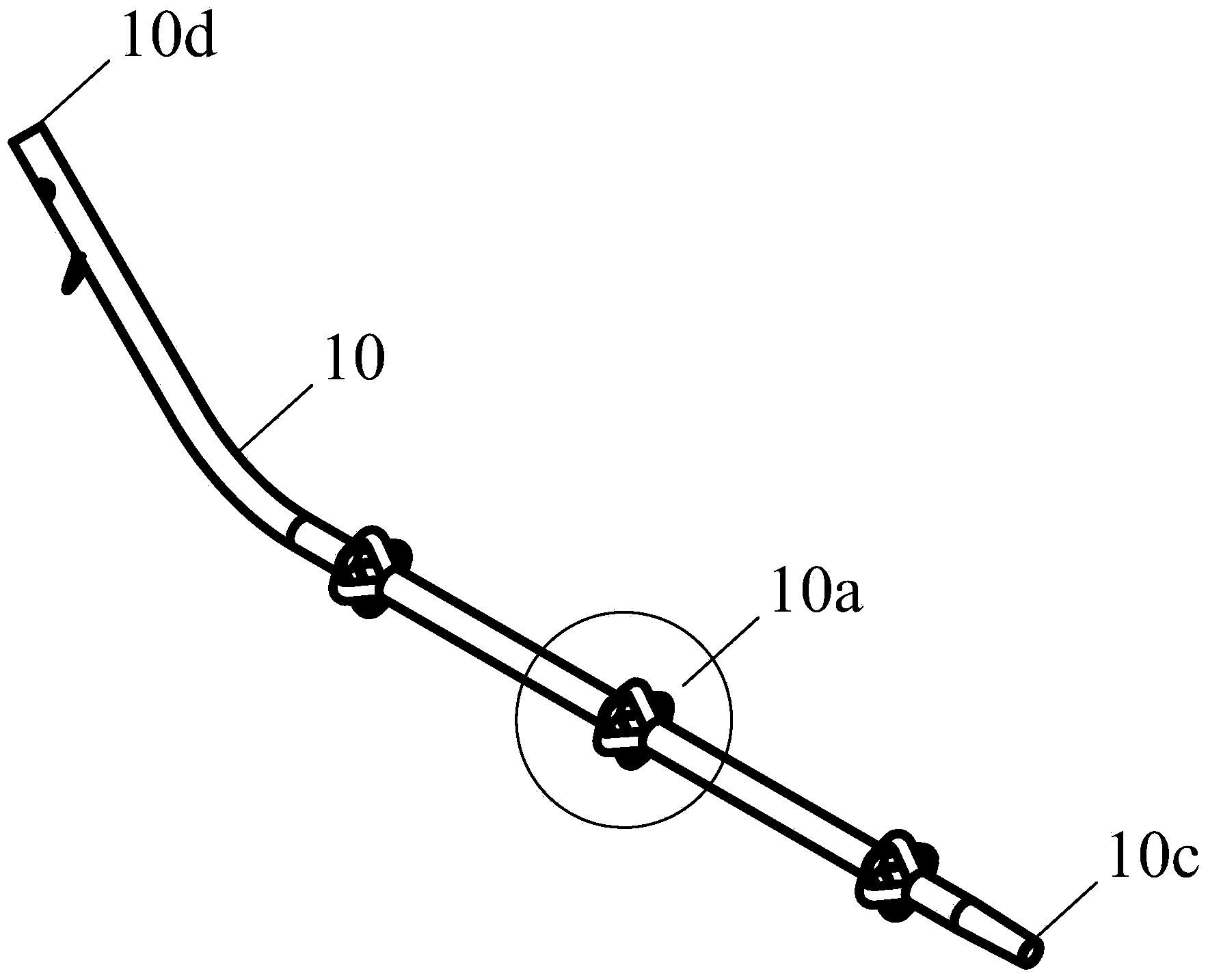 Self-expandable plastic support and placement device